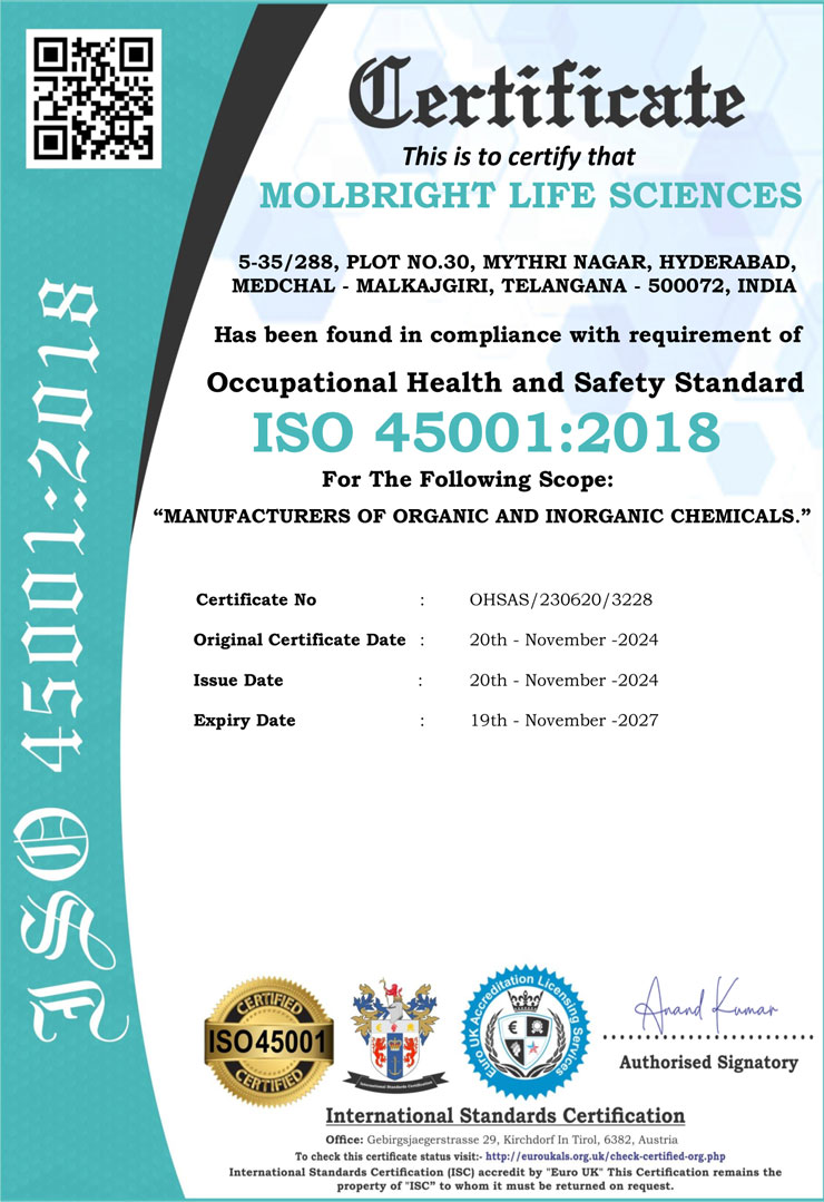ISO 45001 Certificate